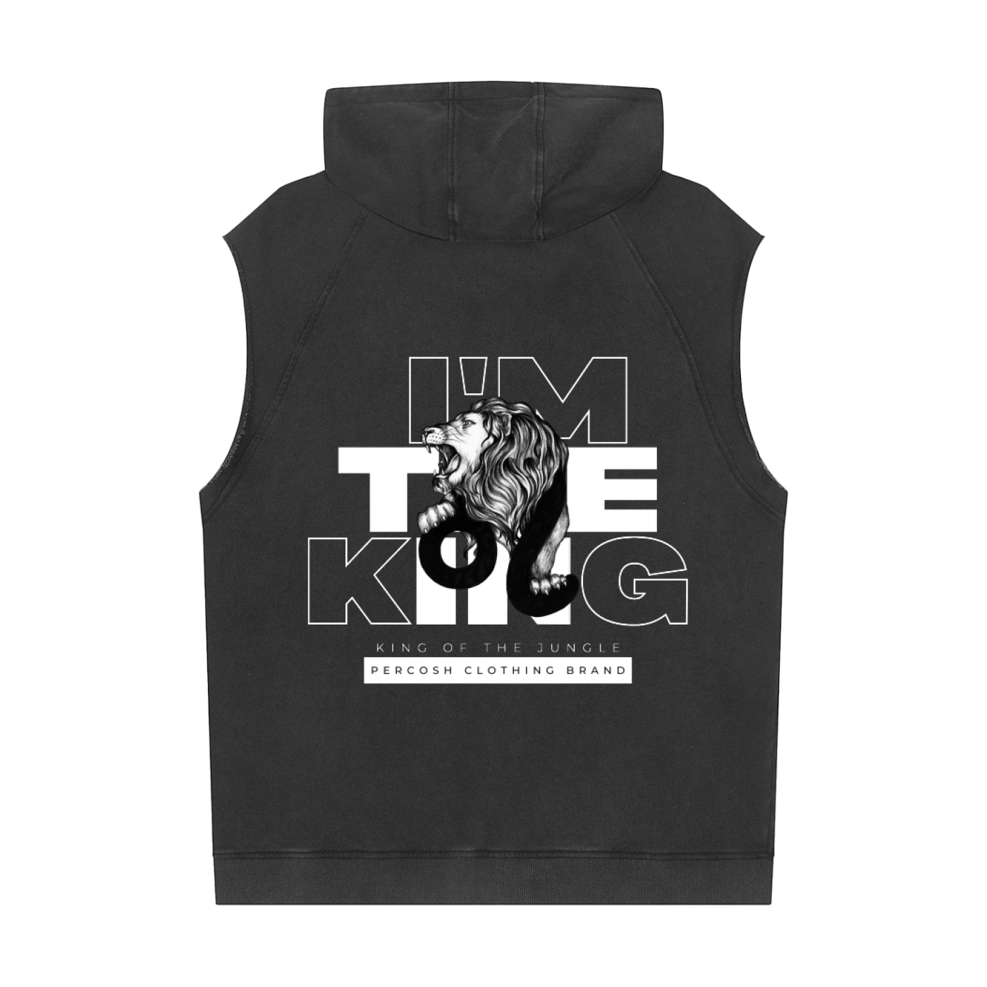 Snow Washed Sleeveless Hoodie