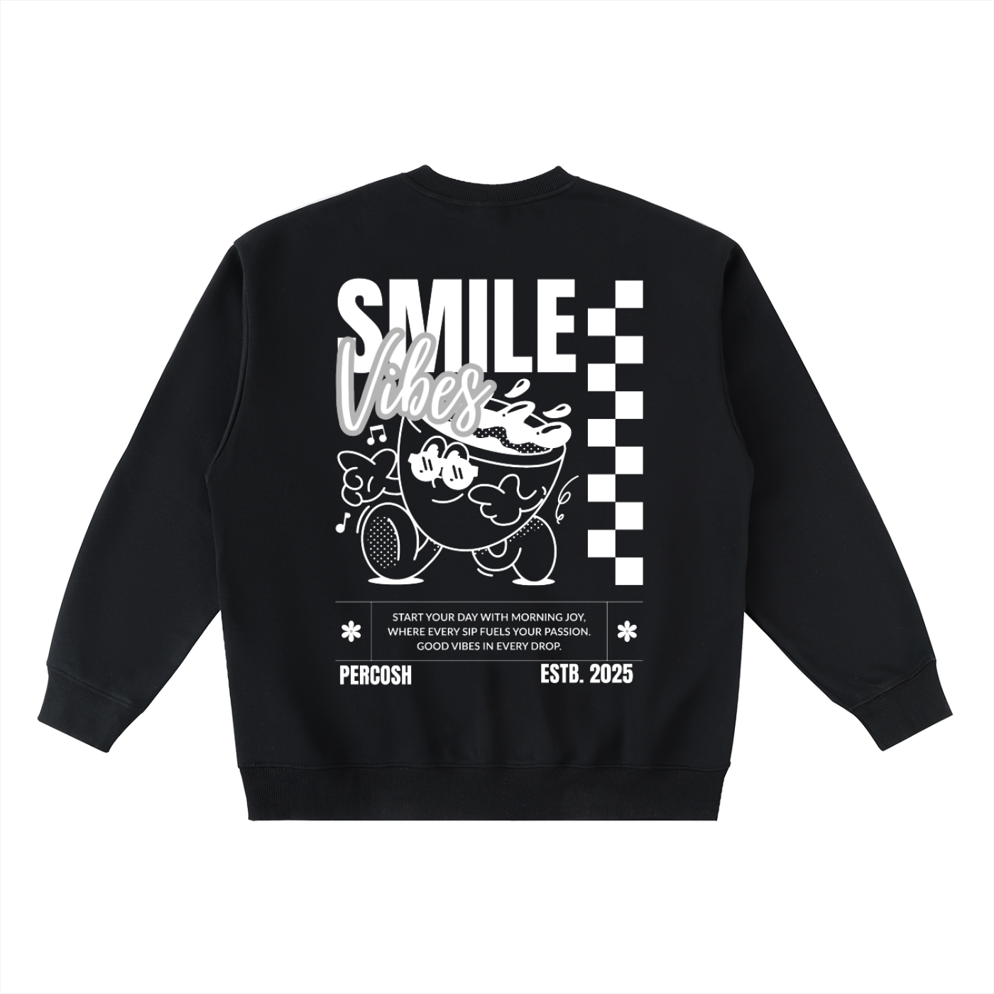 Oversized Crewneck Taped Sweatshirt