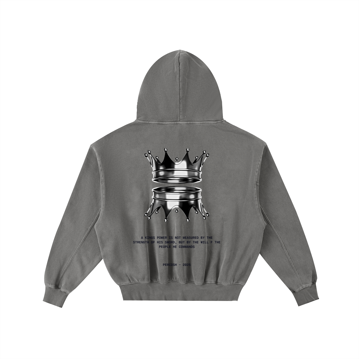 Frayed Enzyme Washed Fleece Hoodie