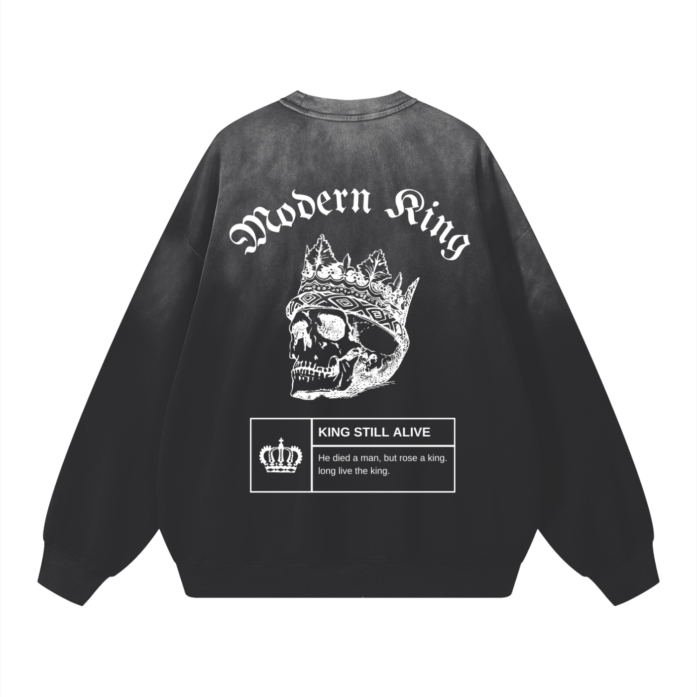 Sunfade Drop-Shoulder Cotton Sweatshirt