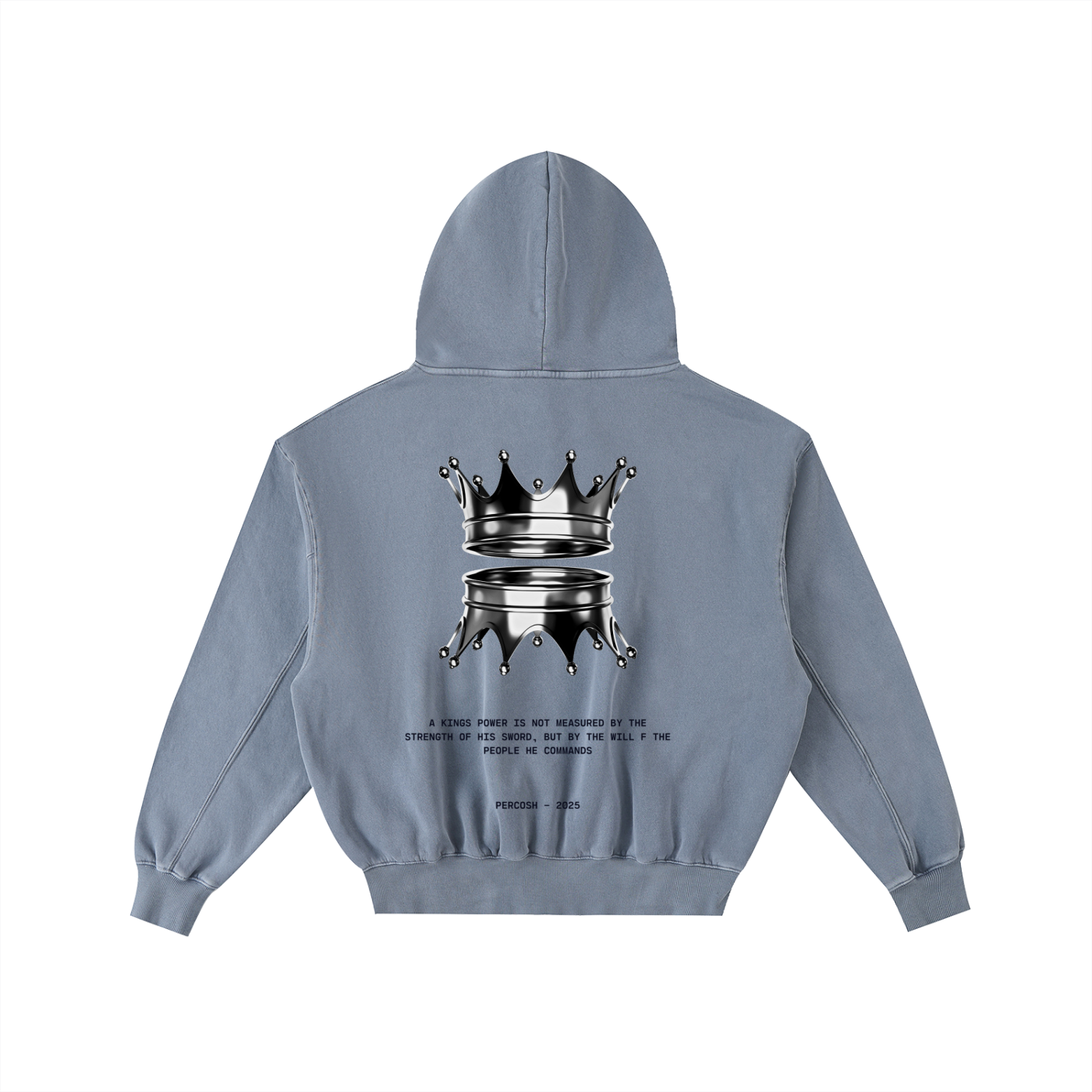 Frayed Enzyme Washed Fleece Hoodie