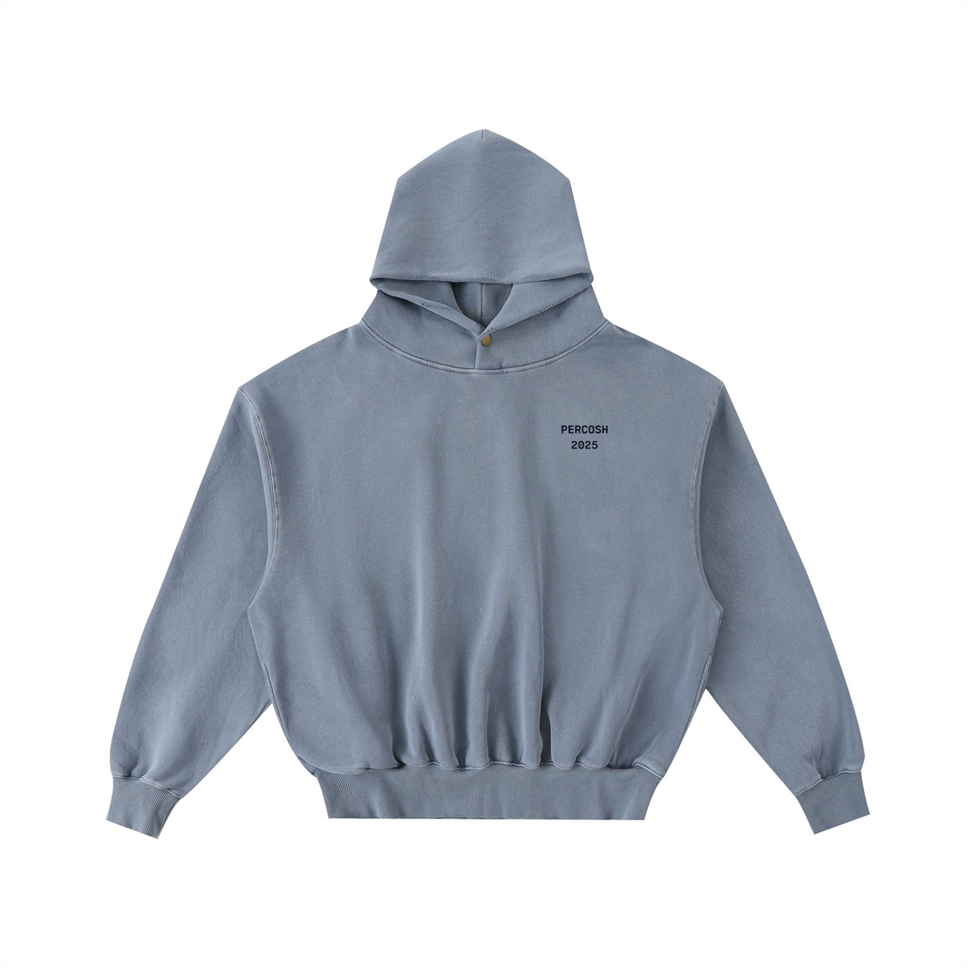 Frayed Enzyme Washed Fleece Hoodie