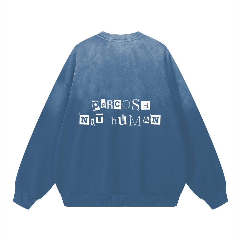 Sunfade Drop-Shoulder Cotton Sweatshirt