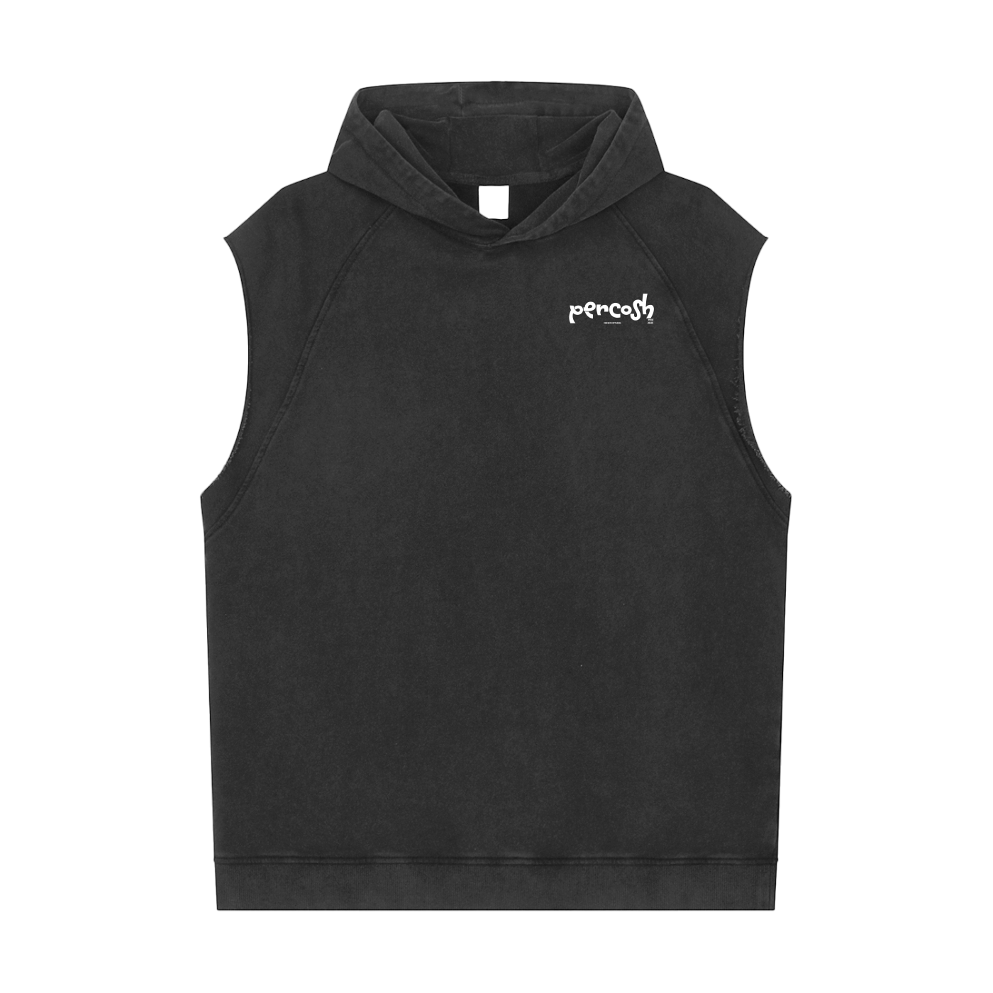 Snow Washed Sleeveless Hoodie