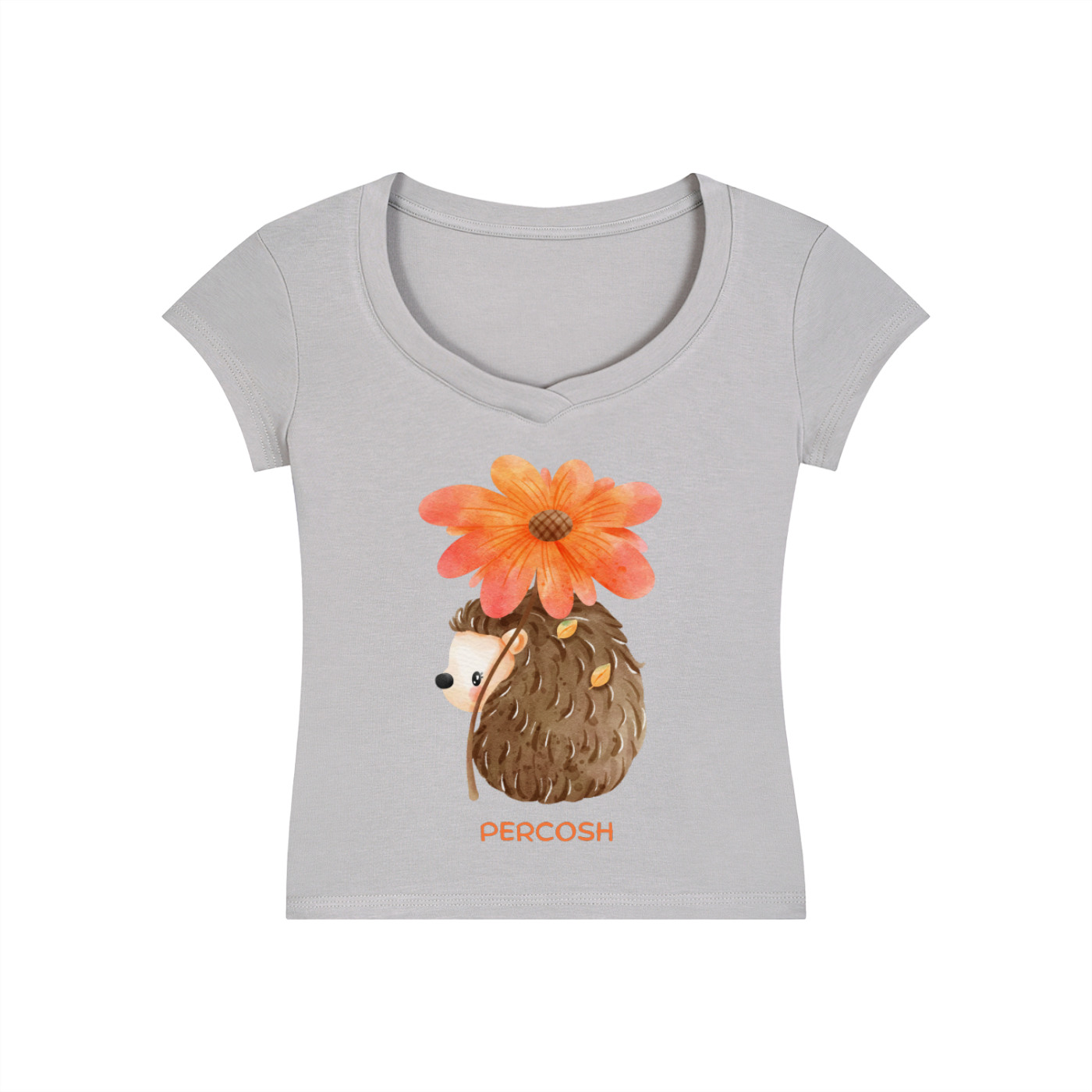 Essential V-Neck Bodycon T-Shirt