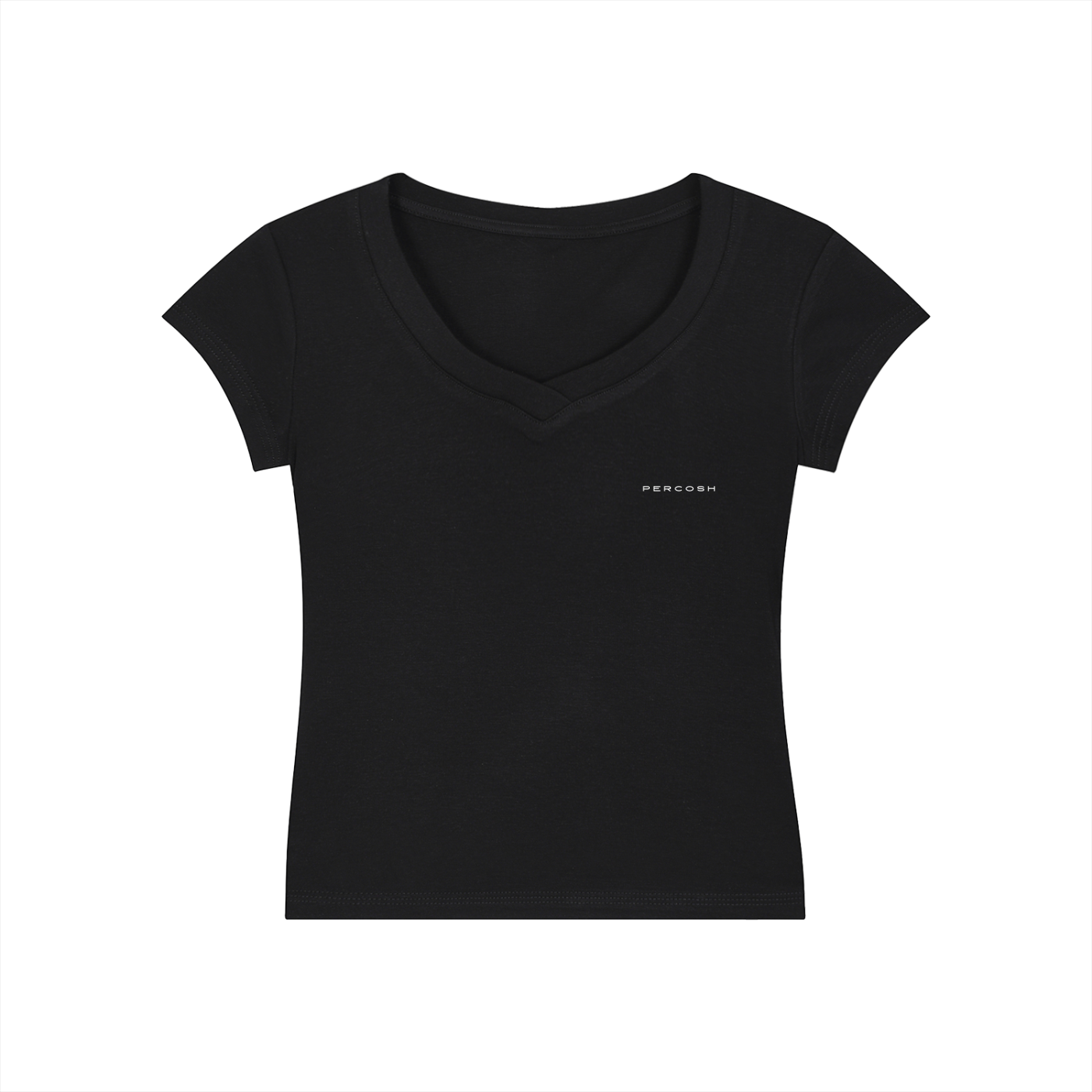 Essential V-Neck Bodycon T-Shirt