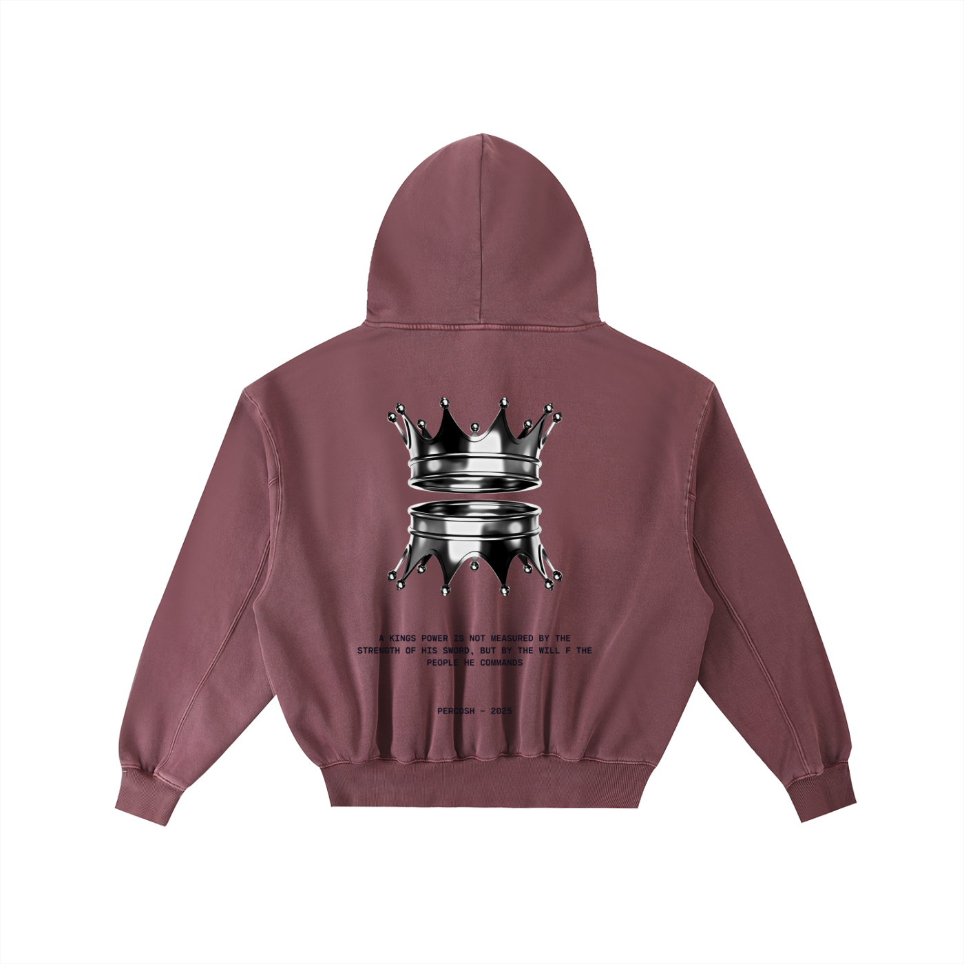Frayed Enzyme Washed Fleece Hoodie